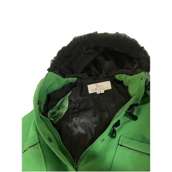 KC Collections Little Girls Green Pea Coat, Back to School Classic Large 4T - Picture 12 of 16